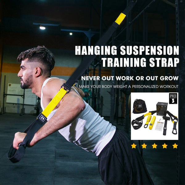 Hanging Suspension Training Strap Loop Rope Workout Crossfit Fitness Equipment - Bullbands