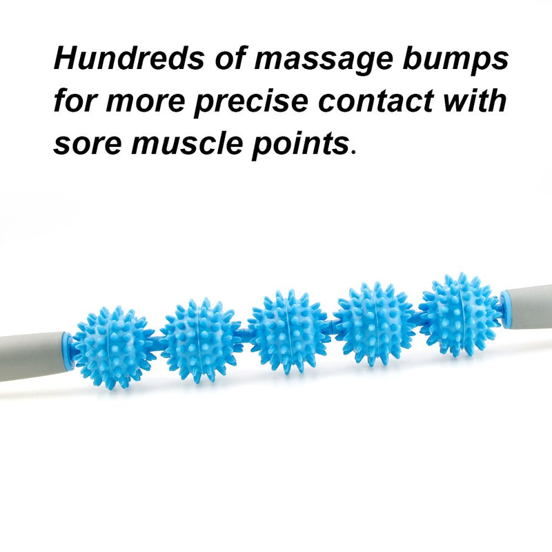 Muscle Roller Massage Roller Stick with Point Spiky Ball Back Roller - Bullbands