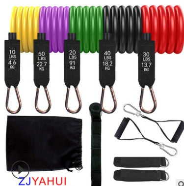 Resistance Bands Set Exercise Bands with Door Anchor Legs Ankle Straps for Resistance Training Physical Therapy Home Workouts - Bullbands