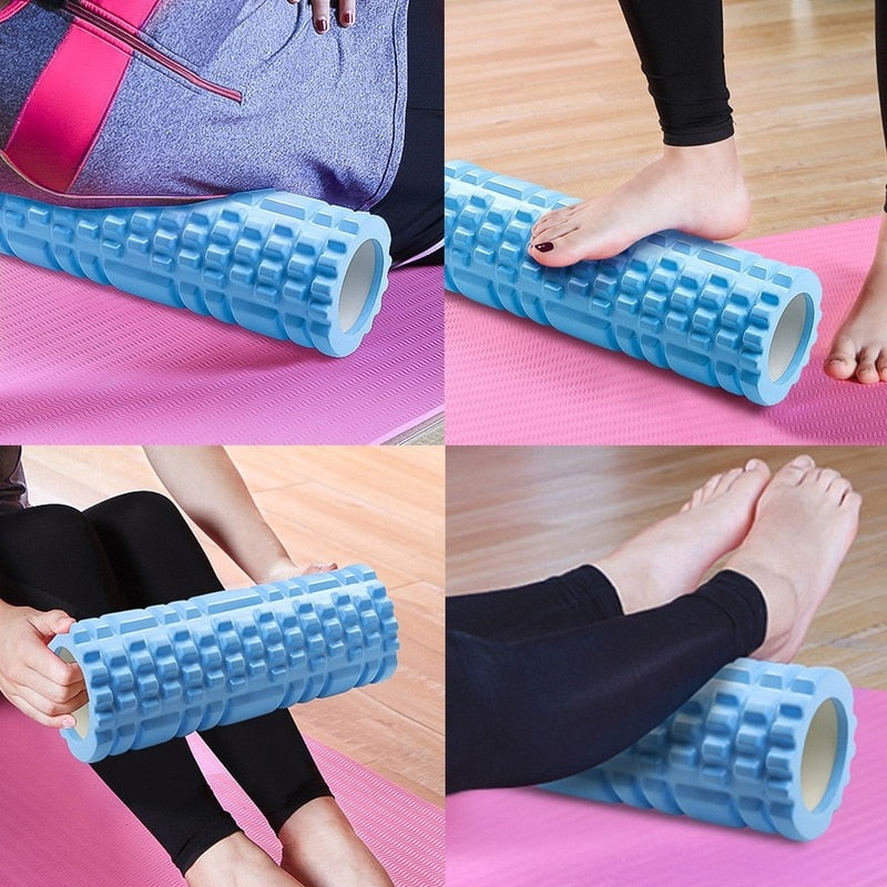 Yoga Column Gym Fitness Foam Roller Pilates Yoga Exercise Back Muscle Massage Roller Soft Yoga Block Muscle roller - Bullbands